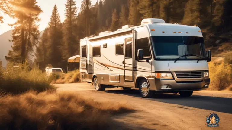 Discover the allure of RV insurance with these beginner-friendly tips, showcased in a captivating image of a sleek RV nestled in a picturesque landscape, radiating warmth and adventure.