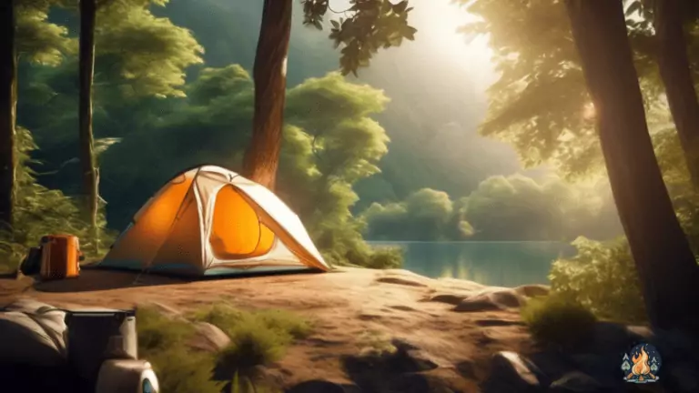 Experience the Ultimate Comfort in the Wilderness with a Spacious Camping Tent featuring Multiple Rooms - Embrace the Cozy and Inviting Atmosphere amidst Lush Greenery and Bright Natural Light