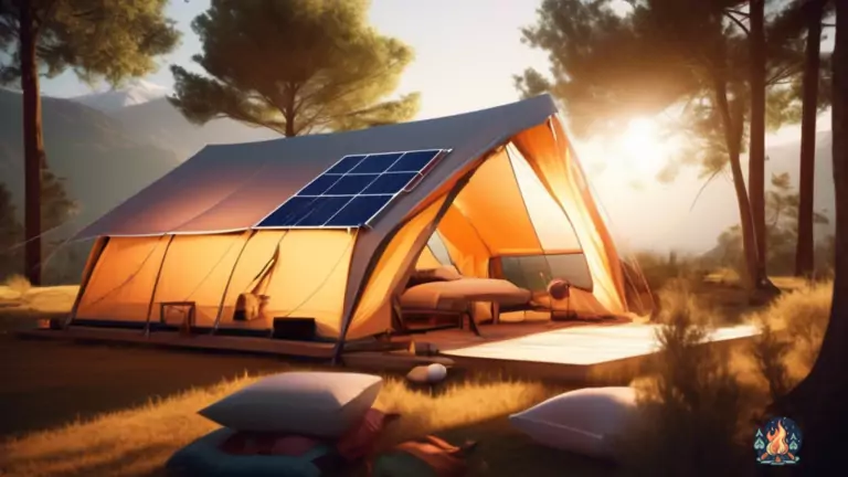 Experience Sustainable Camping with a Modern Tent Powered by Solar Energy